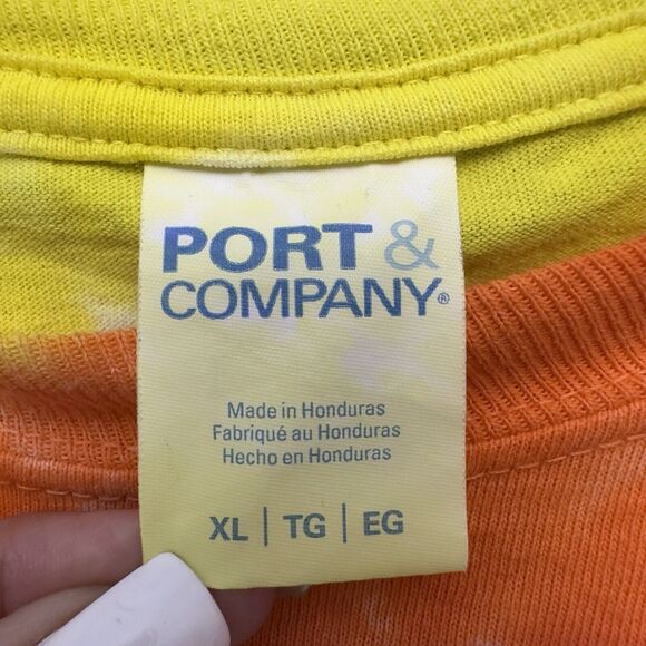 Happy 420 T Shirt Mens XL Tie Dye Cannabis Weed King Sturgis Colorful Port & Co - Picture 8 of 9